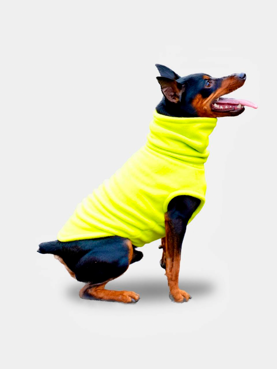 Жилет для собак мелких и средних пород флисовый цвергпинчер