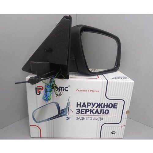 Зеркало боковое для ВАЗ 2170 Приора 13-18 правое механическое, с повт. поворота Плазма белый, обогрев