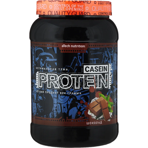 Протеин aTech Nutrition Casein Protein 100%, 924 гр., шоколад протеин atech nutrition casein protein 100% 924 гр клубника