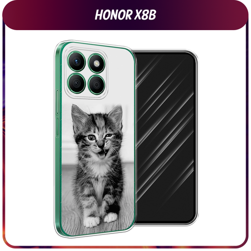 Силиконовый чехол на Honor X8B / Хонор X8B Подмигивающий котенок