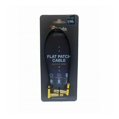 Кабель аудио 1xJack - 1xJack BlackSmith Patch Cable Gold Flat 0.98ft GSFPC-30