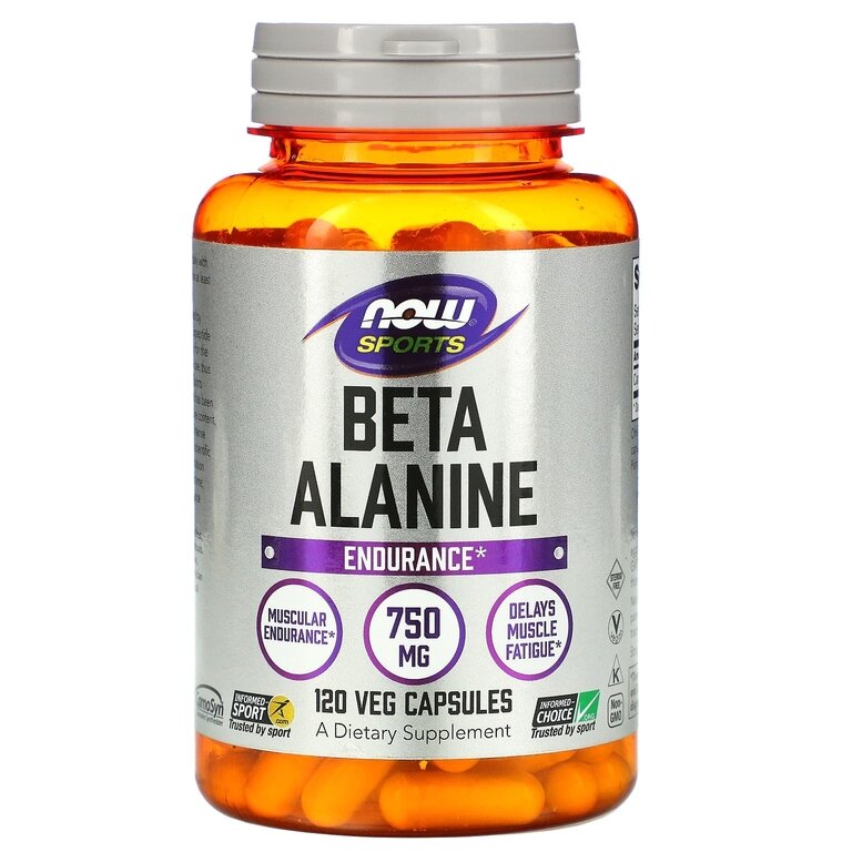 NOW Beta Alanine 750 мг 120 капсул (NOW)