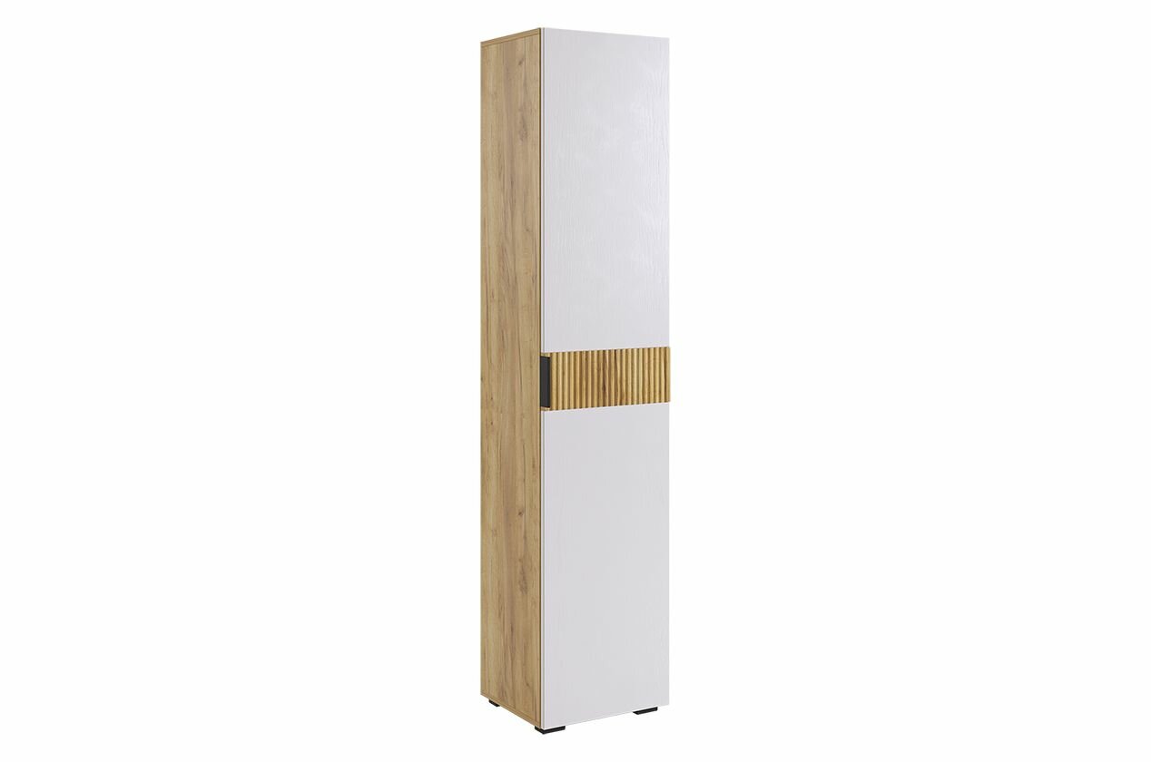 фото Шкаф двухдверный "Бери" (дуб крафт золотой/графит)