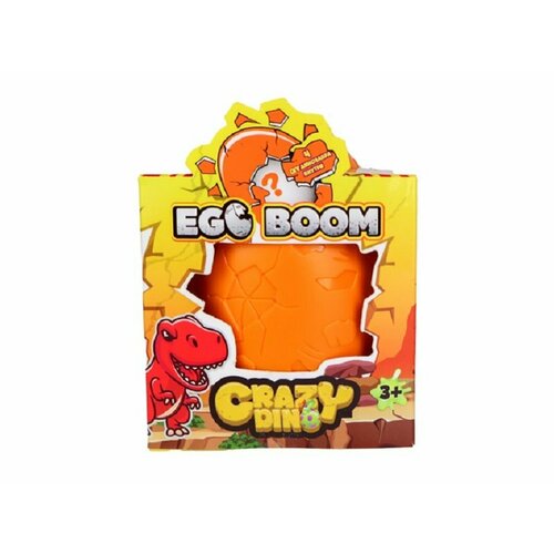 Фигурка-сюрприз коллекционная Crazy Dino Динозавр с картой Egg Boom