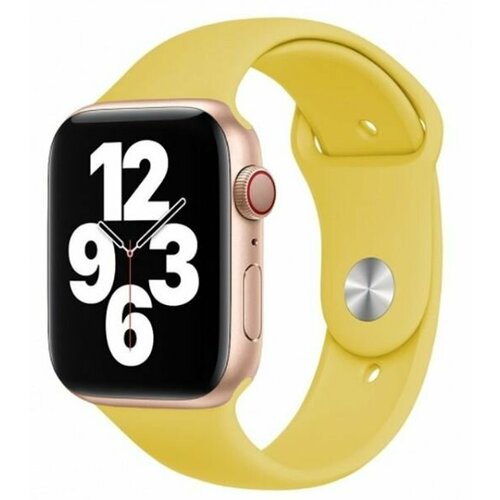 Ремешок VLP Band Silicone для Apple Watch 42/44/45/49mm, силиконовый, желтый