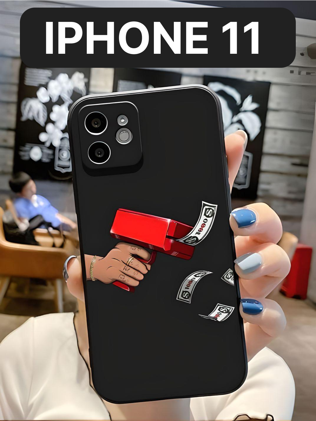 Защитный чехол на айфон 11 силиконовый противоударный бампер для Apple iphone 11 с защитой камеры, чехол на iphone 11, черный