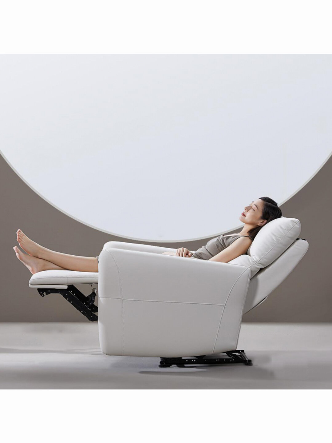 Картинки Умный диван-реклайнер с функцией массажа четырехместный Xiaomi 8H Cozy Smart Massage Electric Sofa Jingyi Four Seats Beige (B6)