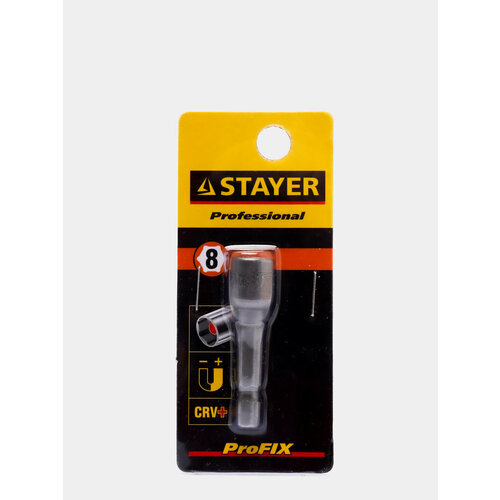 Бита STAYER с торцовой головкой 8мм-10мм магнит кровельная бита для кровельных саморез Размер шлица 8 599₽