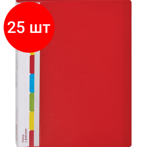 папка файловая attache красная россия 2 штуки Комплект 25 штук, Папка файловая ATTACHE KT-20/07 красная