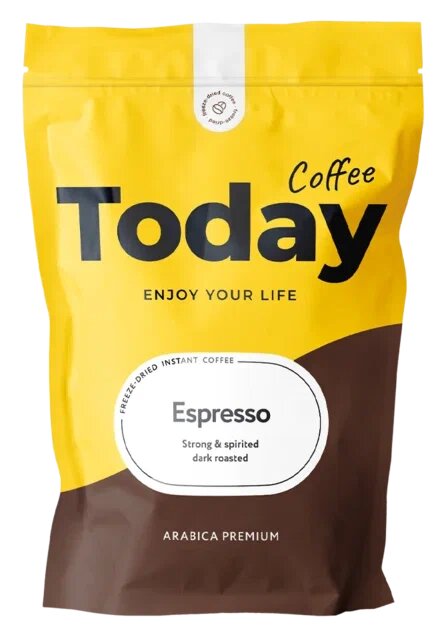 Кофе растворимый Today Espresso сублимированный, пакет, 150 г