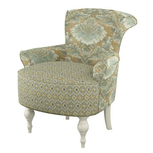 Кресло AZALEA мягкое на ножках с подлокотниками для отдыха дома в гостиную на балкон на дачу для интерьера комнаты для уюта бежевый эмаль панна 24585₽