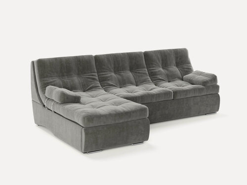 Изображение товара Угловой модульный диван-кровать "Милтон", левый, мягкий диван , велюр, чехол съемный, габ. размер 240*180