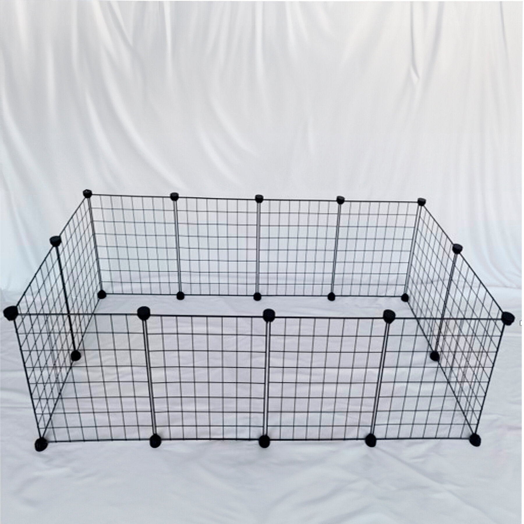 Вольер для животных, клетка для собаки "Чистый котик", 12 секций, 143.5x72.5x36 см