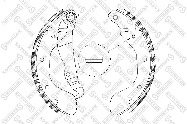 Колодки барабанные Opel Astra F 91-98 Co зад Stellox 318 100-SX