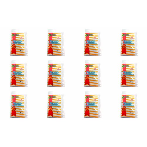 Grand Fresh Перчатки резиновые с напылением М,12 упаковок