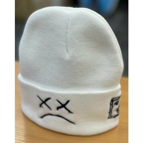 фото Шапка бини , размер 44/54, белый нет бренда