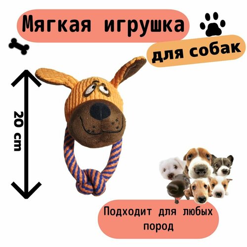 Веревочная игрушка для собак собака