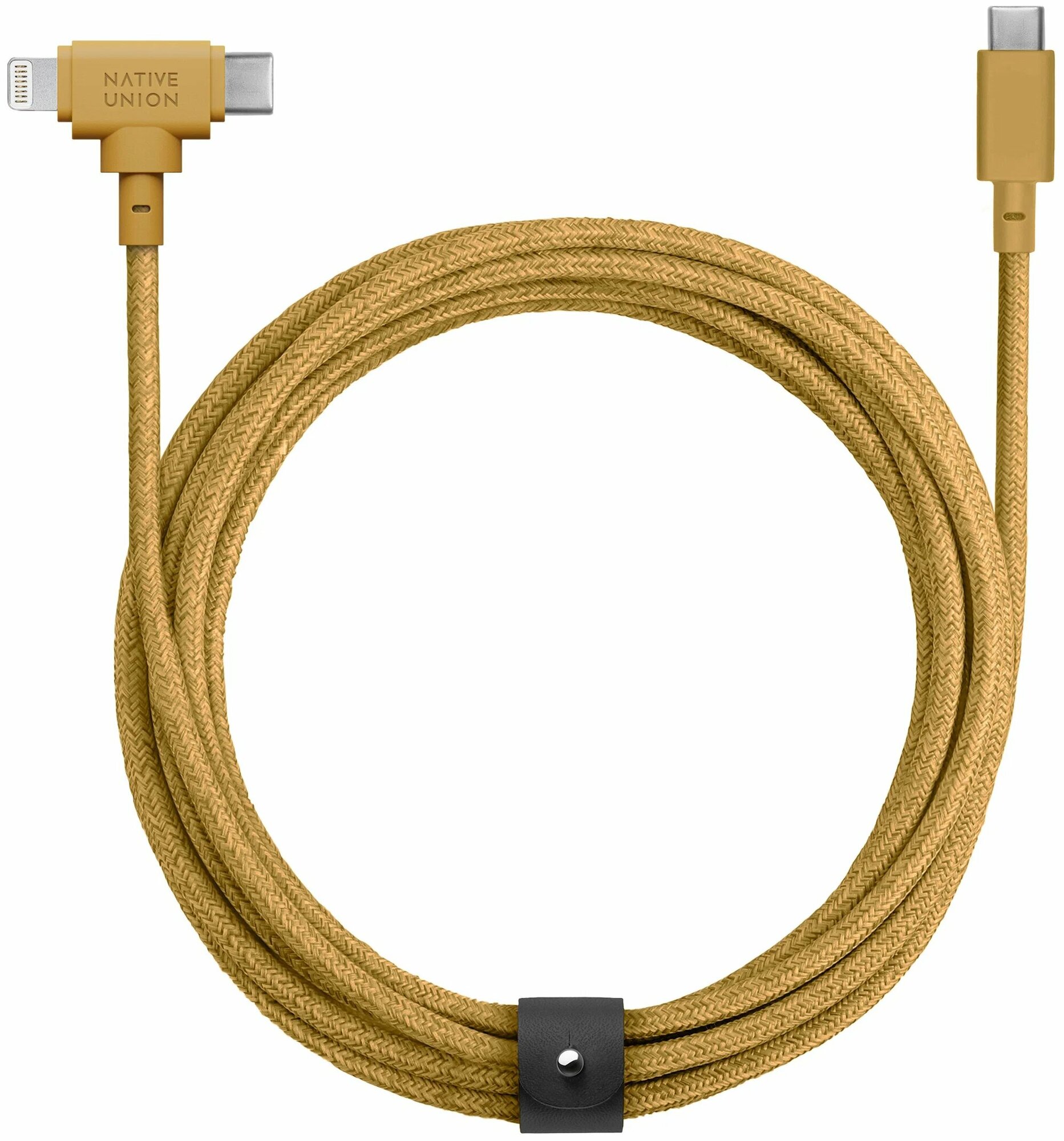 Native Union BELT CABLE UNIVERSAL C TO C/L kraft кабель usb-c to usb-c/lightning, 1.5 м