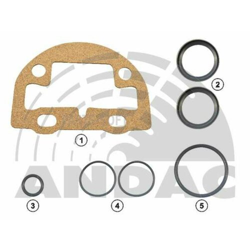 ANDAC 081050117 0810 50117_к-т уплотнений Z-cam! (крм) прокладка, 2сальника, 4упл. кольца, смазка\ Volvo F10/12