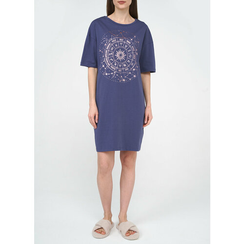 Сорочка Funday, размер 52-54, фиолетовый толстовка funday размер 52 54 фиолетовый