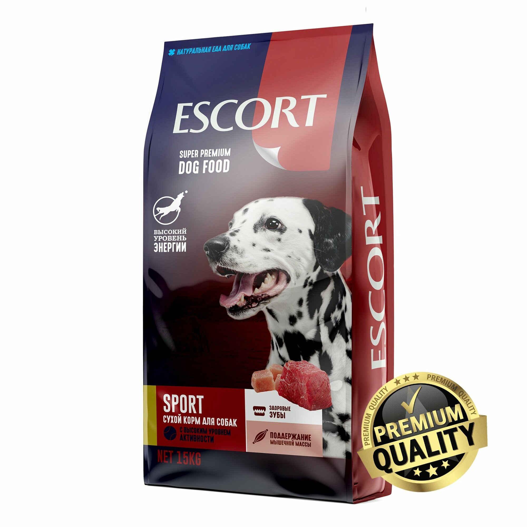 Сухой корм для активных собак "Escort Sport" 15кг