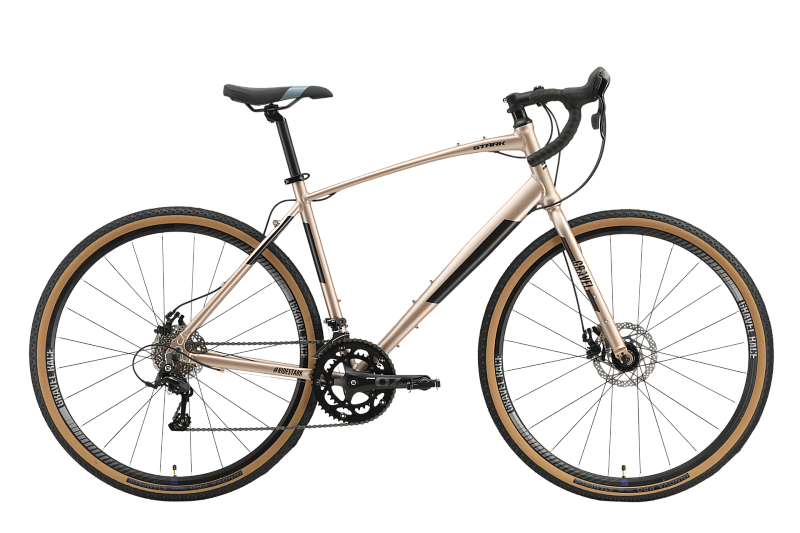 Велосипед Stark'23 Gravel 700.2 D бронзовый/чёрный 22"