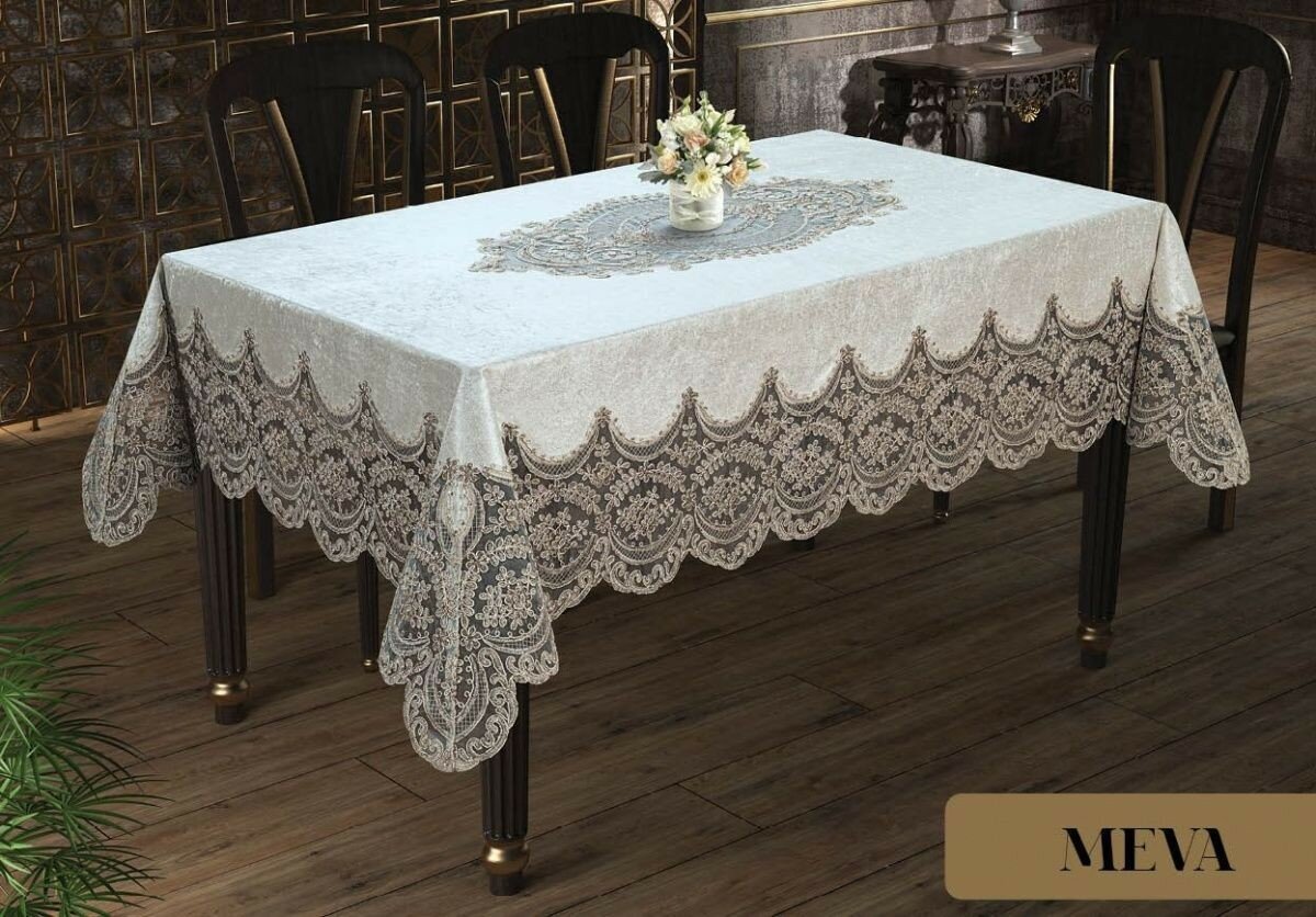 фото EFOR Скатерть Meva цвет: капучино (160х220 см)