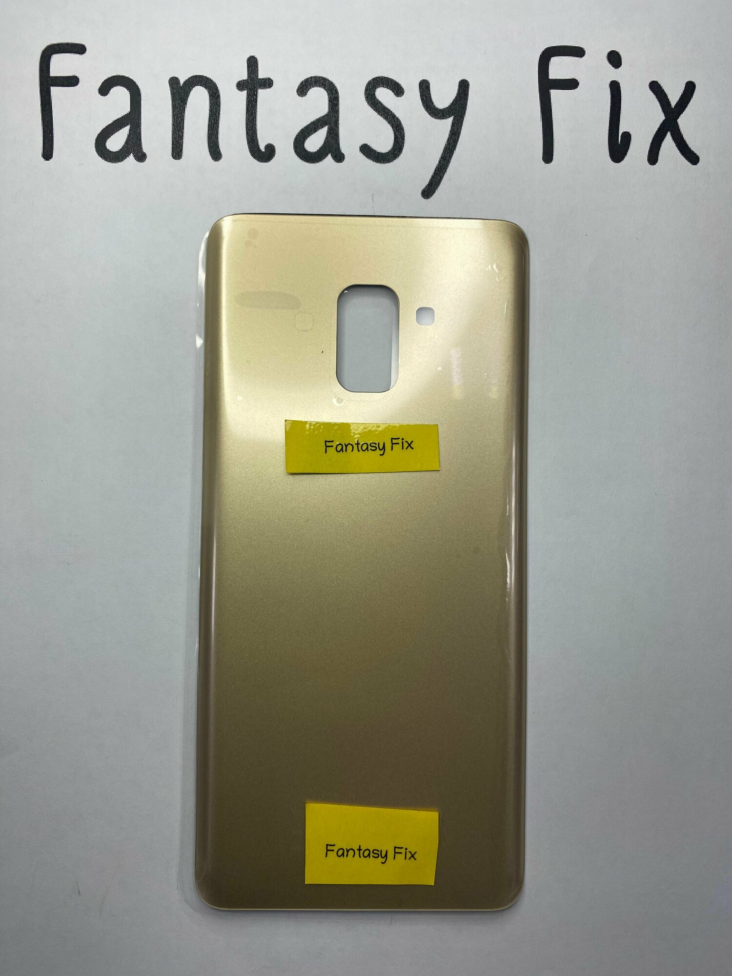 Задняя крышка для Samsung A730F (A8 Plus 2018) золото