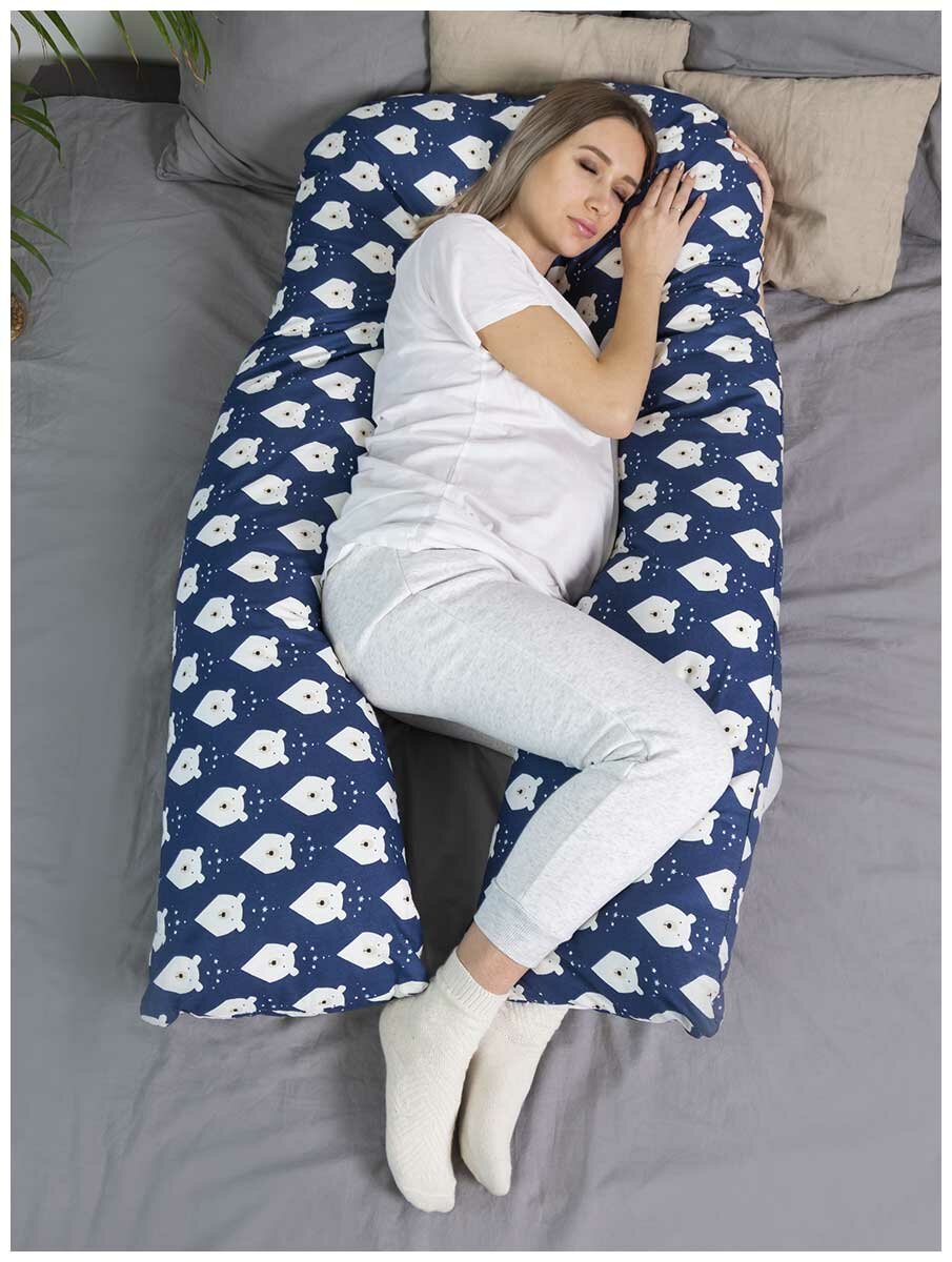 Подушка для беременных Amarobaby Совы 340 х 35 см, цвет: мультиколор - фото №11
