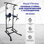 Силовая стойка для подтягиваний с эспандерами Royal Fitness, Арт. HB-DG006