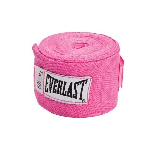 фото Бинты боксерские, хлопковые Everlast 2 шт. - Розовый (2.75 метра)