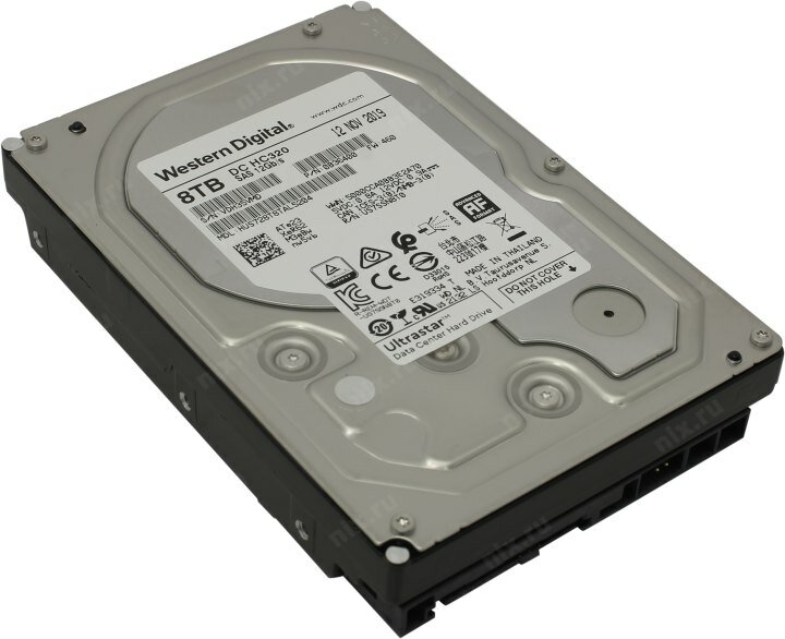 3.5" 8TB WD Ultrastar DC HC320 [HUS728T8TAL5204] SAS 12Gb/s, 7200rpm, 256MB, 0B36400, 512e, Bulk - фото №15