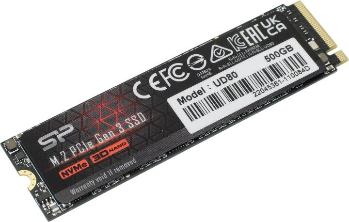 Твердотельный накопитель Silicon Power UD80 500Gb PCI-E 3.0 SP500GBP34UD8005 - фото №8