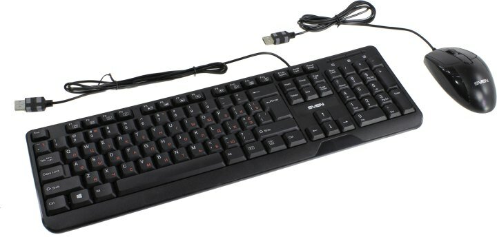 Комплект клавиатура + мышь SVEN KB-S330C White USB - фото №11