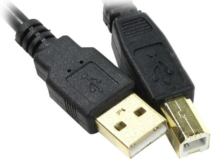 Кабель интерфейсный USB 2.0 Exegate EX138947RUS Am/Bm, 3м, 2 фильтра - фото №4