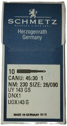 Игла для мешкозашивочной машины Schmetz DNx1 № 230/26 (10шт./упак.)