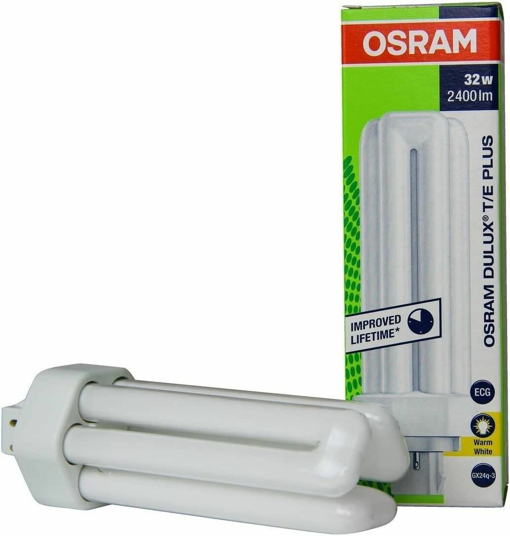 Люминесцентная лампа неинтегрированная OSRAM DULUX T/E PLUS 32Вт с цоколем GX24Q, Компактная, 3000K, 1 шт