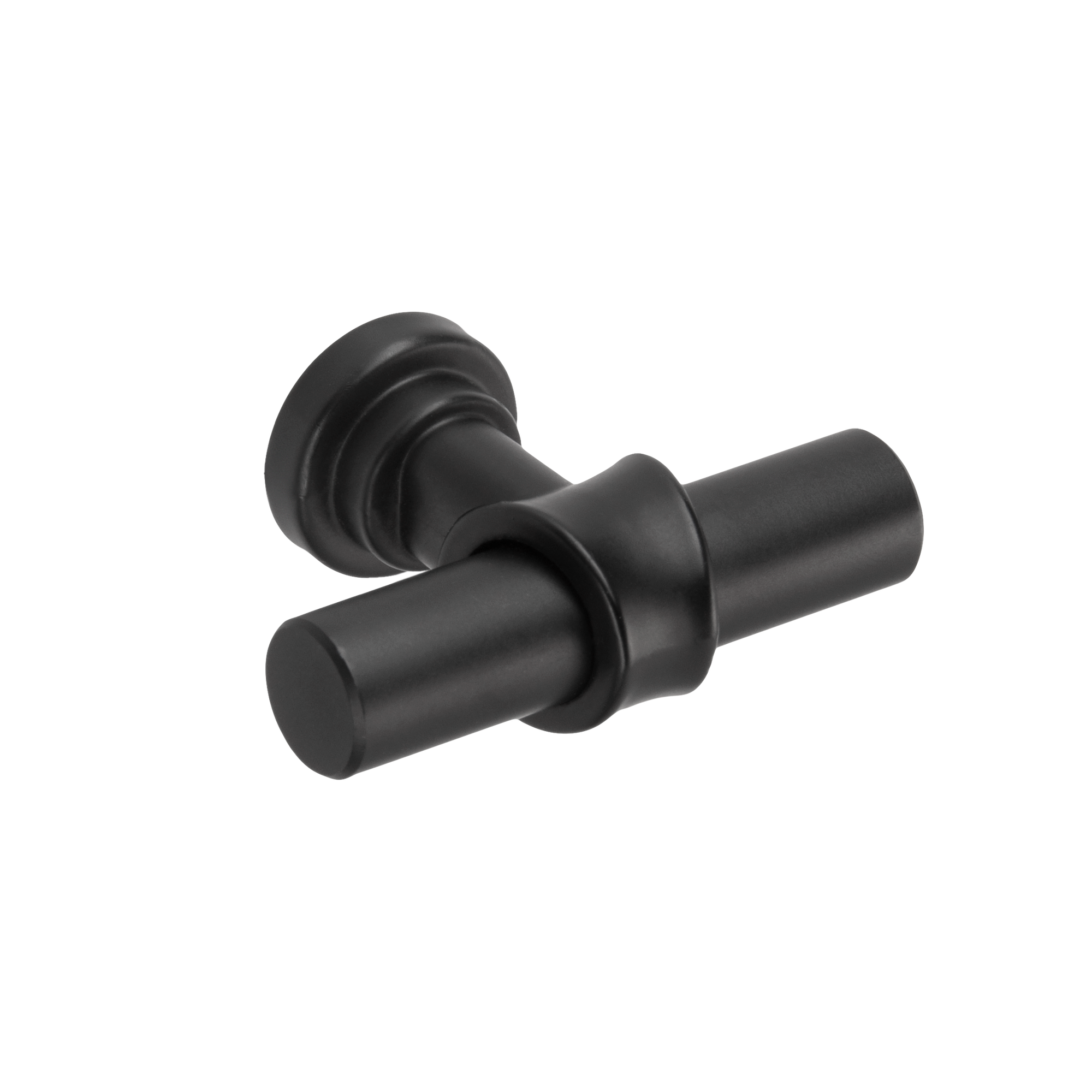 Мебельная ручка кнопка EDSON 3801 00 MB  комплект 2 штуки    черный матовый