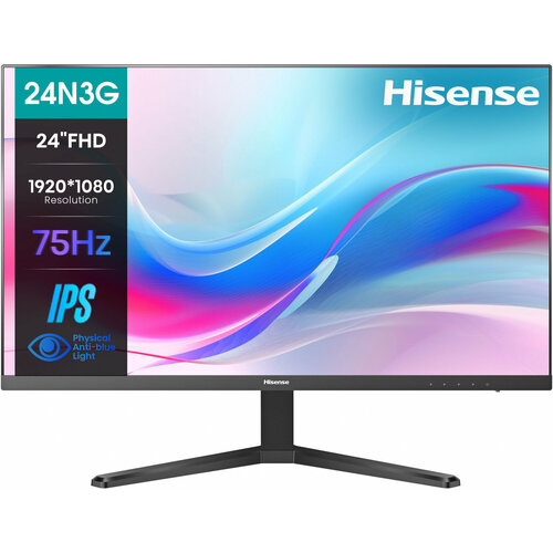 Монитор Hisense 23.8 24N3G черный IPS LED 5ms 16:9 HDMI 1000:1 250cd 178гр/178гр 1920x1080 75Hz VGA FHD 3.1кг