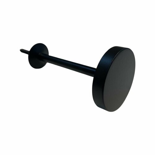 Штородержатель стальной, чёрный, держатель для штор 