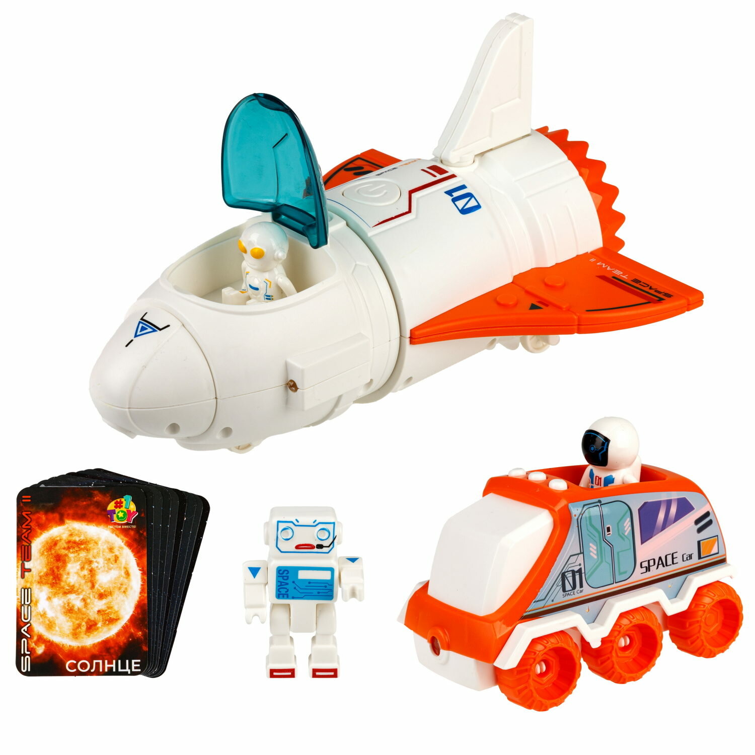 Набор 1TOY Шаттл и вездеход 2 в 1 Space Team II - фото №5