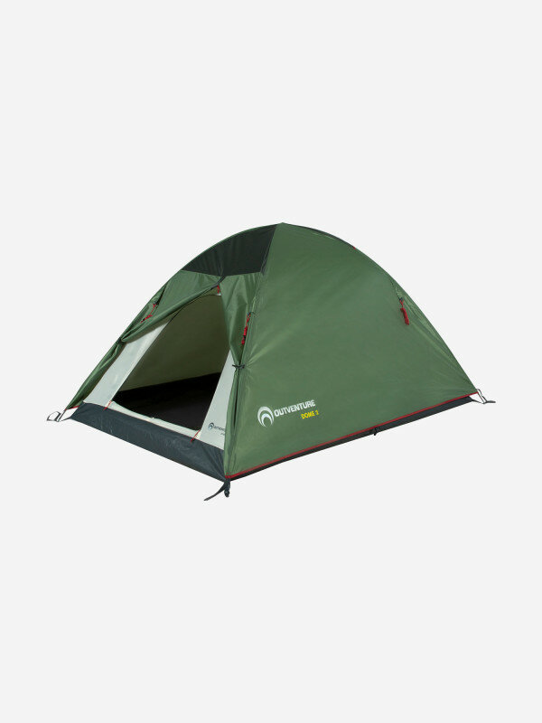 Палатка 2-местная Outventure Dome 2 Зеленый; RU: Без размера, Ориг: One size