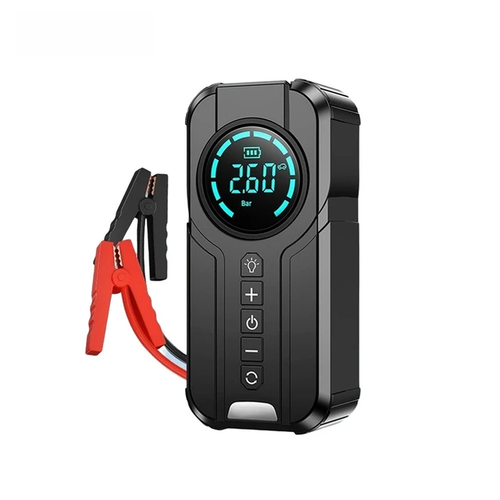 Пусковое автомобильное устройство YX1920SH с насосом фонарём и PowerBank Портативный пускач для автомобиля Переносной автомобильный бустер с компрессором 990000₽