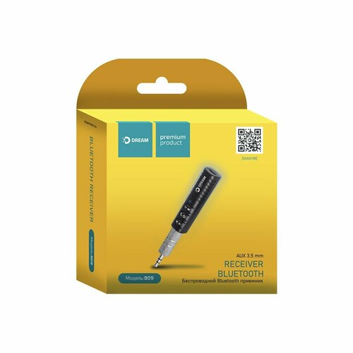 Ресивер BLUETOOTH DRM-B09-01 AUX Mic кабель microUSB черный 49000₽