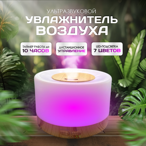 Увлажнитель воздуха для дома ультразвуковой настольный с пультом Диффузор электрический с подсветкой для спальни Мини воздухоувлажнитель с функцией ночника 144900₽