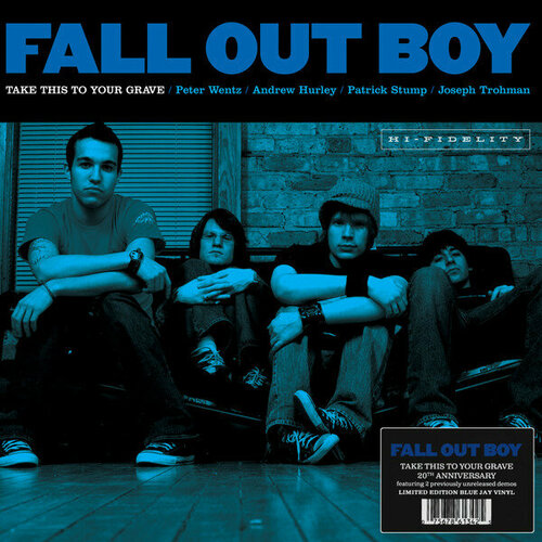 Fall Out Boy Виниловая пластинка Fall Out Boy Take This To Your Grave - Blue виниловая пластинка fall out boy take this to your grave 25th anniversary edition coloured vinyl