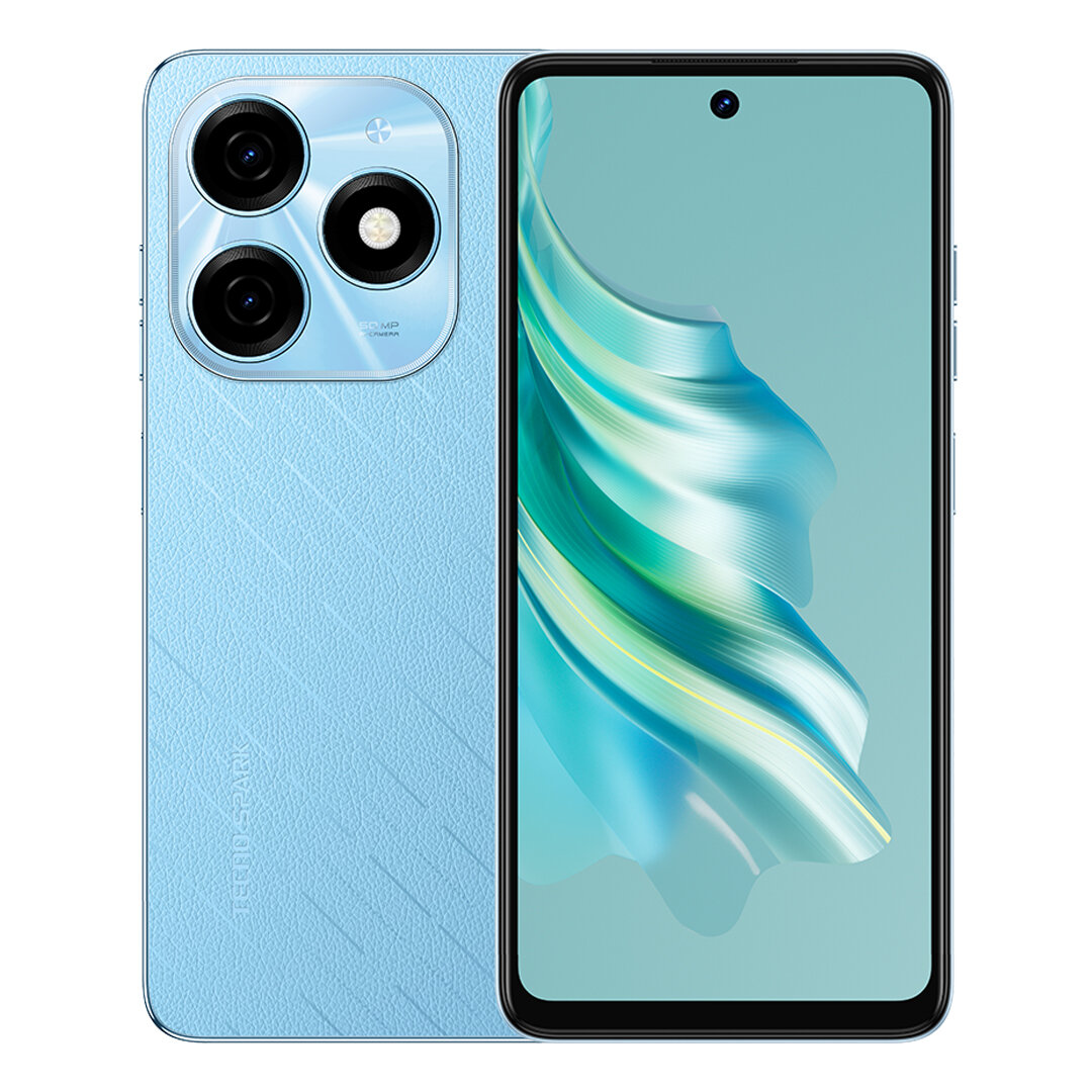Смартфон TECNO Spark 20 8/256 ГБ, Magic Skin Blue