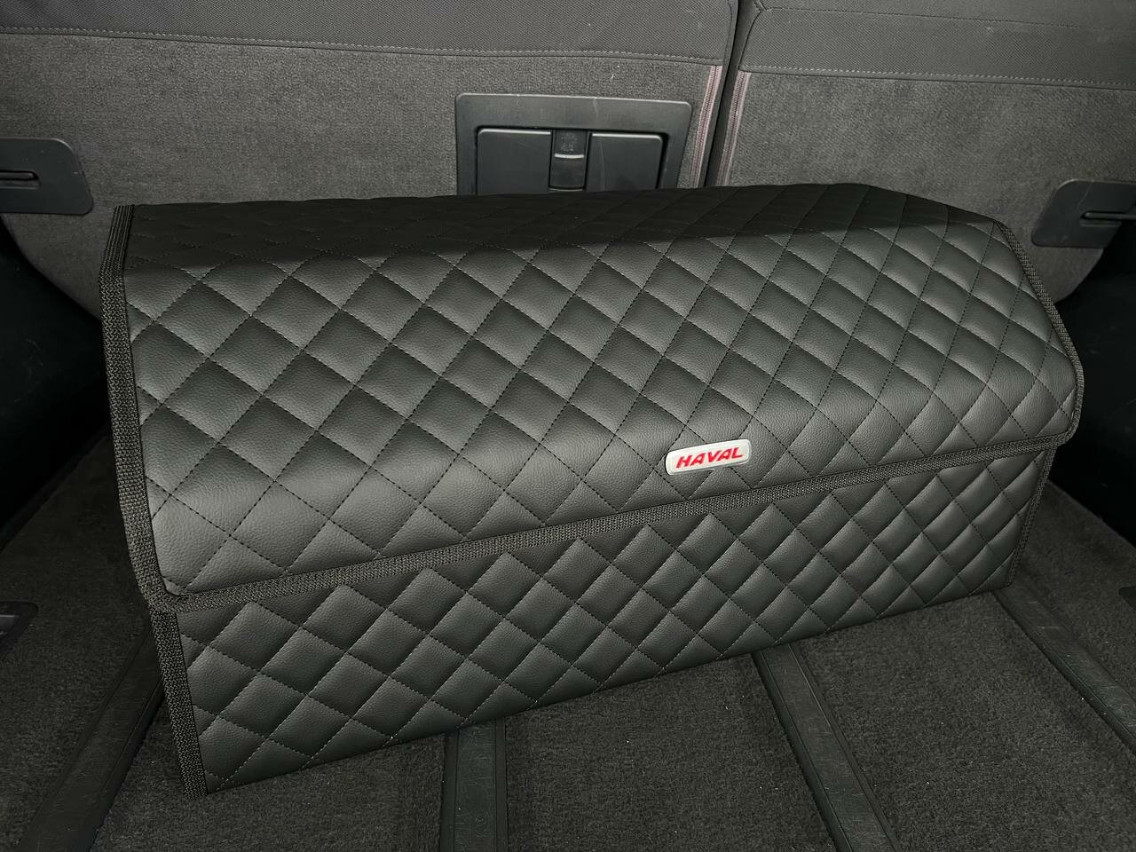 Органайзер для багажника HAVAL / хавал / Кофр 70х30х30, сумка, саквояж, ящик, черный с черной отстрочкой