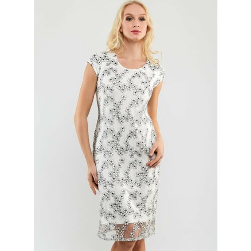 фото Платье top design, размер 44, белый