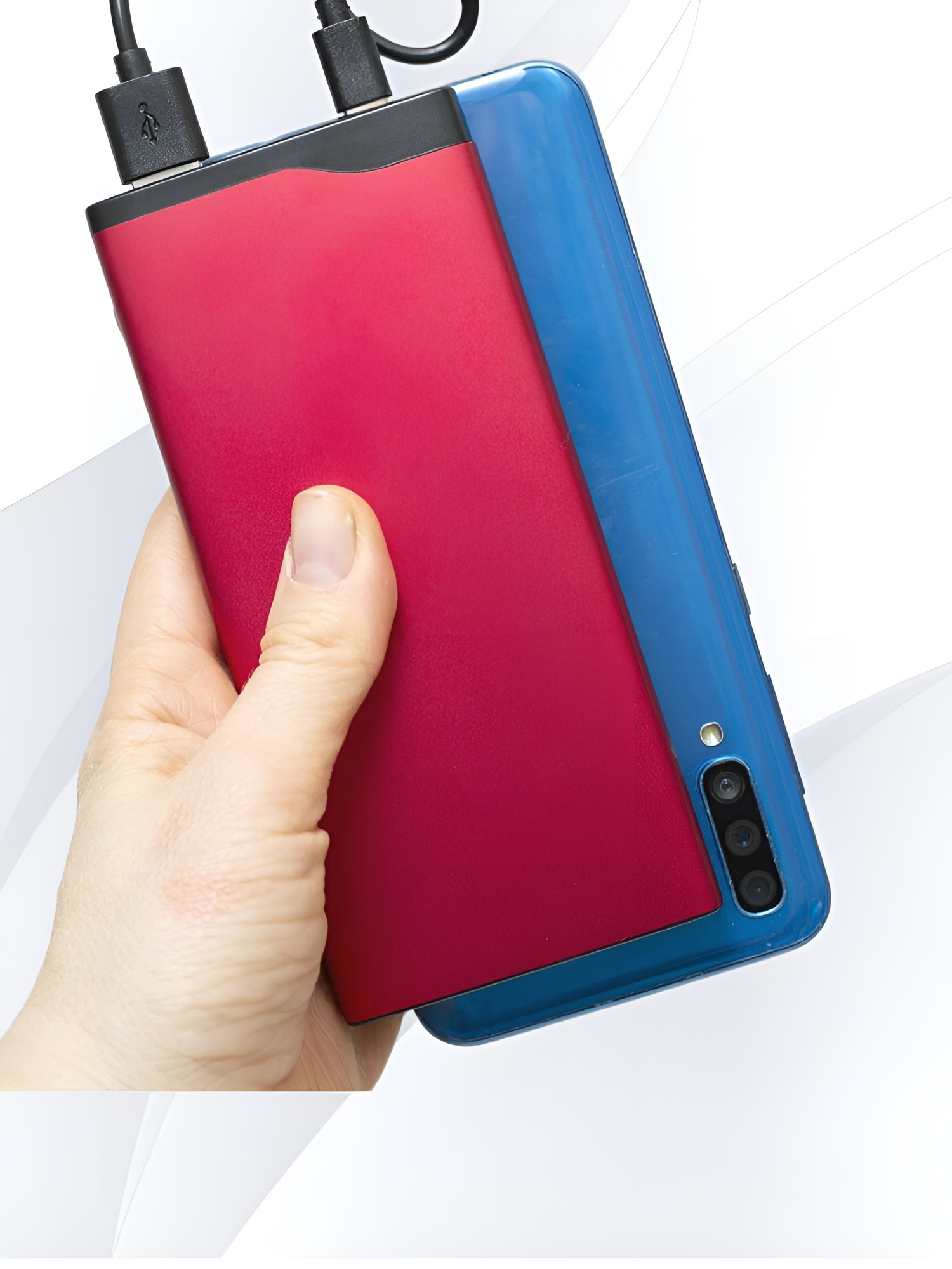 Внешний аккумулятор OLMIO QL-10, 10000mAh, red - фото №14